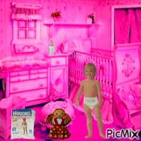 Pink nursery GIF animado
