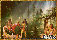 CHILLY NATIVE EVENING анимиран GIF