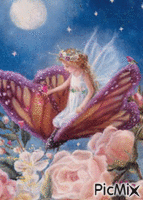 Butterfly Fairy - GIF animasi gratis
