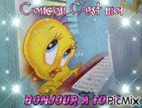 bonjour animēts GIF