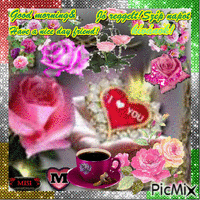 Good morning&Have a nice day friend Gif Animado