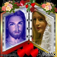 jesus e maria - GIF animé gratuit