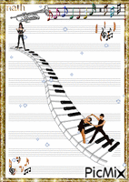 Les notes de musique анимированный гифка