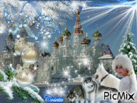 chateau de glace. - Free animated GIF
