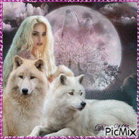 woman & wolves