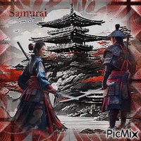 Samurai-Paar - Animovaný GIF zadarmo