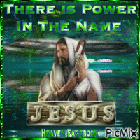 There is power in the name Jesus! - GIF animado gratis