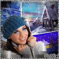 Winter women - Ingyenes animált GIF