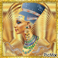 Царица Нефертити - GIF animado grátis