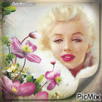 Marilyn Monroe par BBM animovaný GIF