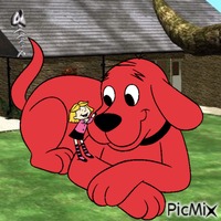 Clifford in real life анимиран GIF