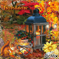 Herbstlaterne - Free animated GIF