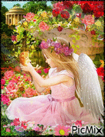 Ангел в саду