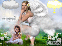 White angel κινούμενο GIF