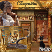 Cleopatra animovaný GIF