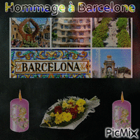 Hommage Barcelone animuotas GIF