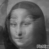 Mona de Leonardo animovaný GIF