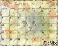 Calendrier du mois d'Octobre ♥♥♥ animovaný GIF