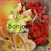 Concours : Bonjour ! - 免费动画 GIF