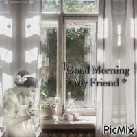 Good Morning my Friend animerad GIF