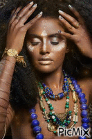 African Woman! - GIF animado grátis