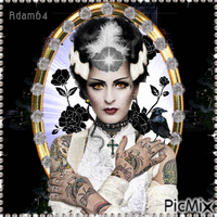 Woman fantasy gothic animirani GIF