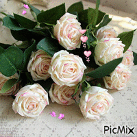 white roses - Nemokamas animacinis gif