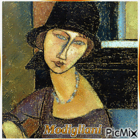Woman - Modigliani - GIF animé gratuit