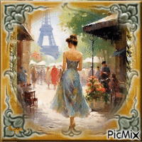 beautiful day in Paris - GIF animé gratuit