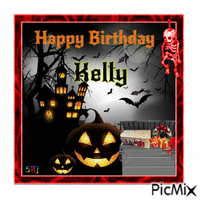 Happy Birthday Kelly GIF แบบเคลื่อนไหว