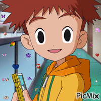 Giff Digimon Izzy créé par moi - GIF animado gratis