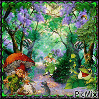 Fairytale forest... анимиран GIF