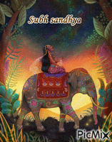 Shubh Sandhya (Good evening) - GIF animé gratuit