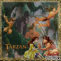Tarzan GIF animasi
