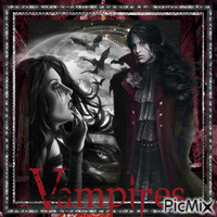 vampire couple анимированный гифка