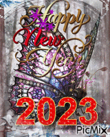 Happy New Year 2023 !🙂🎉 动画 GIF