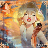 Marilyn - Fantasy - Bezmaksas animēts GIF