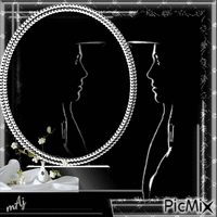 Concours "Femme triste et miroir - Noir et blanc"