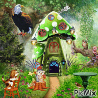 Forest fairy tale. animovaný GIF