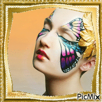 Concours : Maquillage - aile de papillon - Gratis animerad GIF