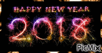 HAPPY  NEW  YEAR  2018...!!!! - Darmowy animowany GIF