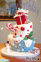 December Birthday GIF animata