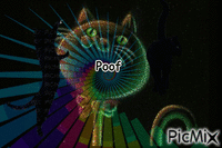 Cats in Psychedelic Lights - GIF animado gratis