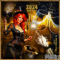 Happy new year 2024 ! - Besplatni animirani GIF