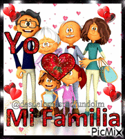 yo amo mi familia - Безплатен анимиран GIF