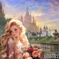 Princess of roses GIF animé