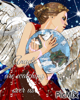 Angels are watching over us - GIF animado grátis