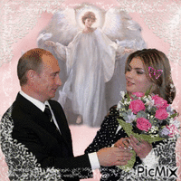 بوتين و الينا GIF animé