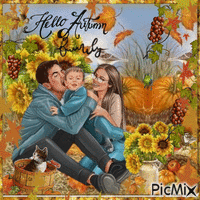 Autumn Family - Ingyenes animált GIF