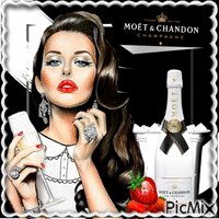 Le Champagne - Бесплатный анимированный гифка